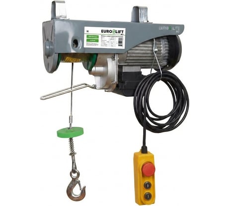 Электрическая стационарная лебедка (600/1200 кг, 18/9 м) EURO-LIFT PA 1200 00016926