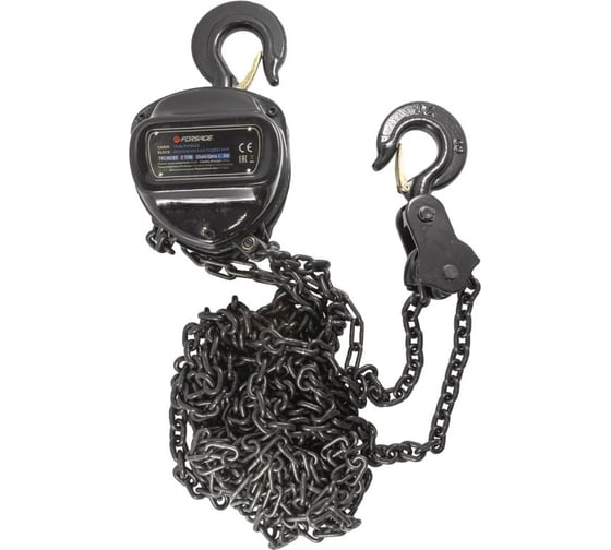 Ручная таль Forsage 2 т, длина цепи 3 м F-TRC90201 1