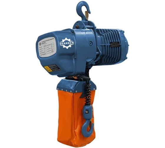 Электрическая цепная стационарная таль GEARSEN 1 т, 6 м, 380 В GHHBDS 1060 1