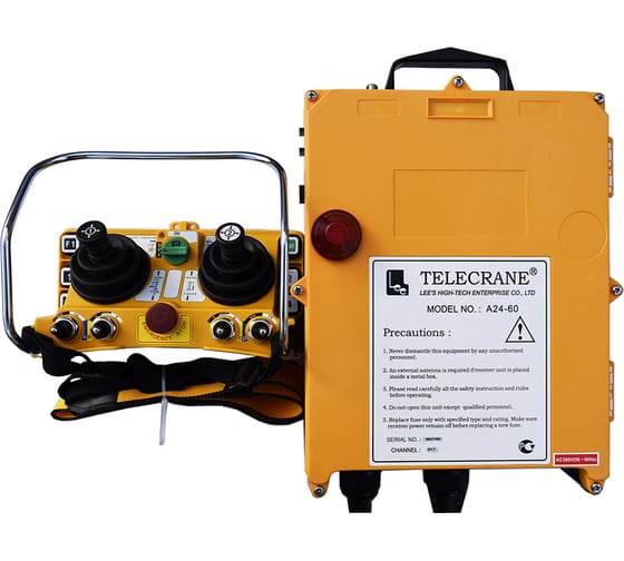 Радиоуправление TELECRANE А24-60N Double Joystick (пульт с 2 джойстиками, питание 220/380) 00020669 1