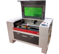 Лазерный CO2 станок GRAY 9060 X (90х60см) трубка 130W T4, Ruida, рельсовые нап-щие по X и Y 18378 20563