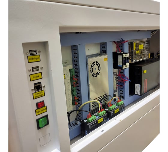 Лазерный станок гравер GRAY  по дереву СО2 1060H (100х60см) трубка Reci 80W T1, Ruida, рельсовые нап-щие по X и Y 15058