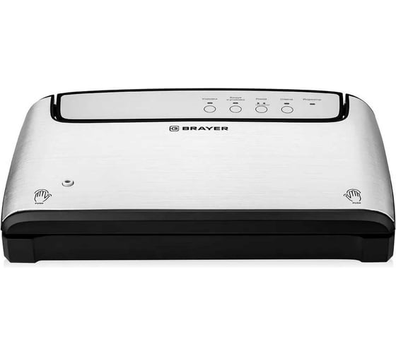 Вакууматор BRAYER 5071BR 140 Вт, скорость вакуум 5.5 л/мин, степень вакуума 0.8 бар, встроенный нож BR5071