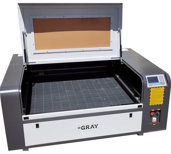 Лазерный СО2 станок Gray 1080 (100х80см) трубка 100W W2, Ruida, рельсовые нап-щие по X и Y, CO-120 16908