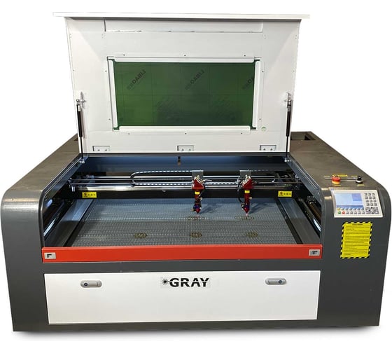 Лазерный станок с двумя головками 1080 СО2 DUO Reci T2 x 2шт GRAY 15875 1