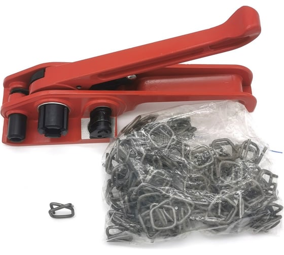 Комплект №3 FLAGMAN TOOLS Натяжитель ПП/ПЭТ + пряжка 20 мм (200 шт.) PT00600003