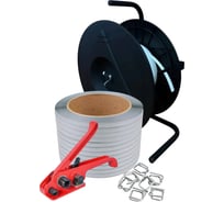 Набор ПАРТНЕРПАК Стандарт 16 Плюс, натяжитель + лента ПП серая 15 мм, 0,6 мм, 1000 м + пряжка 15 мм, 500 шт. + Эконом ВИ-Стандарт ПР16 Плюс ВИ-Стандарт16 Плюс ВИ-2559/Стандарт 16 Плюс