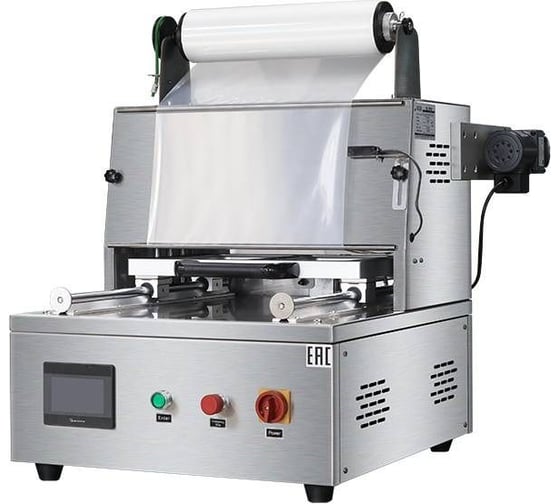 Запайщик лотков с газонаполнением Hualian HLV-400T (187*137*75 мм, 2 лотка за цикл) 00-00001256