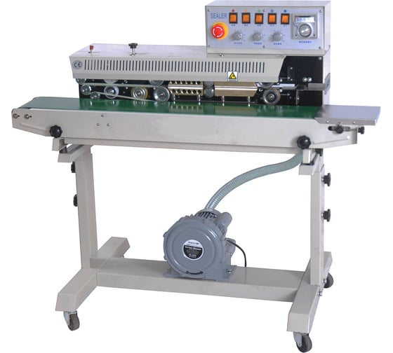Роликовый (конвейерный) запайщик с функцией аэрациии HUALIAN FRMQ-980III SS (горизонт., нерж.) 00000004903
