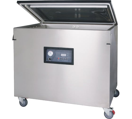 Напольная однокамерная вакуум-упаковочная машина HUALIAN DZQ-900/2L SS (нерж.) 00000004047