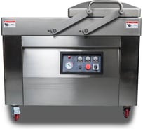Напольная двухкамерная вакуум-упаковочная машина HUALIAN DZQ-410/2SA (HVC-410S/2A-G) SS (нерж., газ) 00000004008