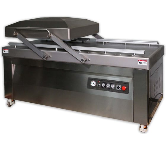 Напольная двухкамерная вакуум-упаковочная машина HUALIAN HVC-820S/2B SS (нерж.) 00000005171