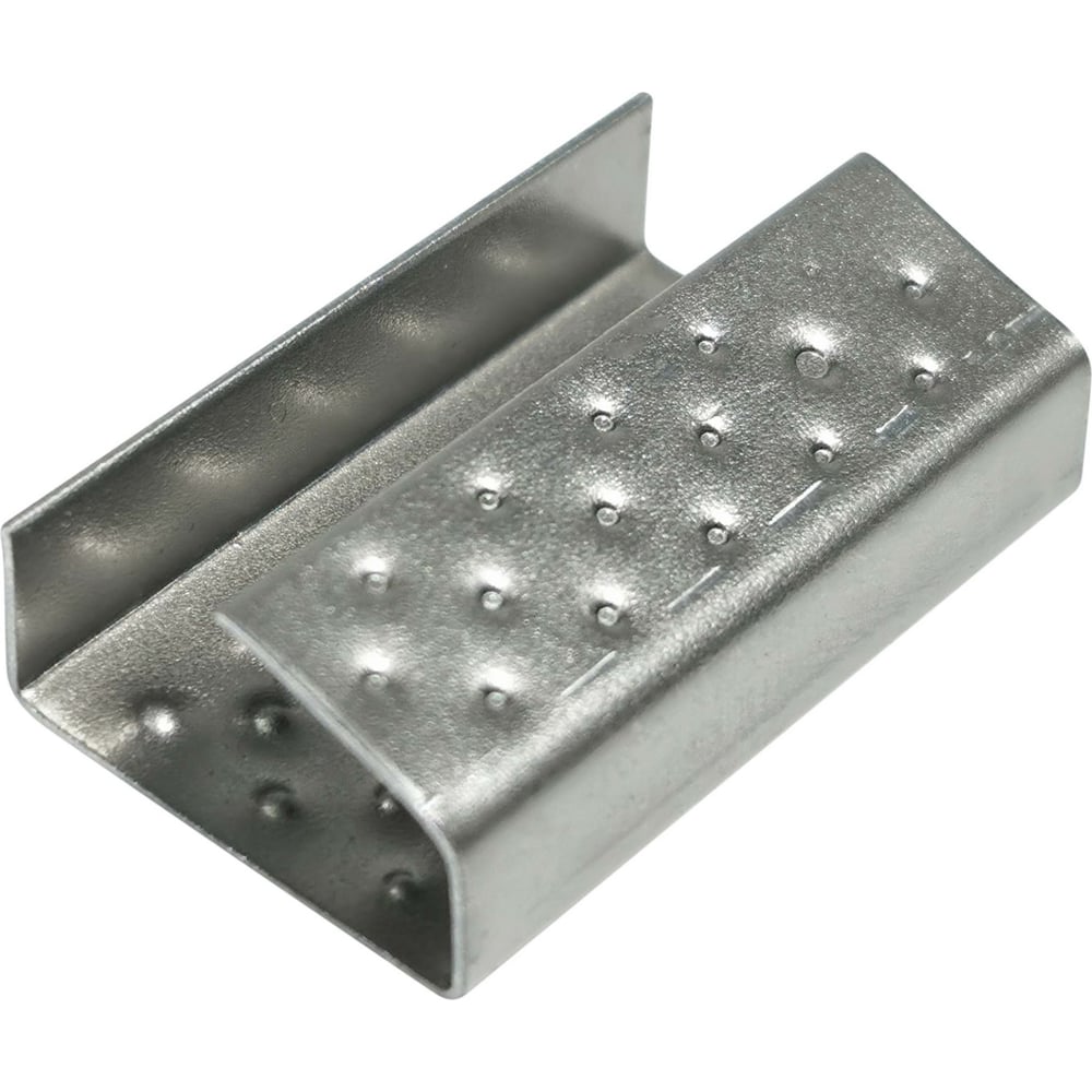 Скрепа Кордленд оцинкованная, 15x27x0,5 мм, для ПП ленты 15 мм, 1000 шт ...