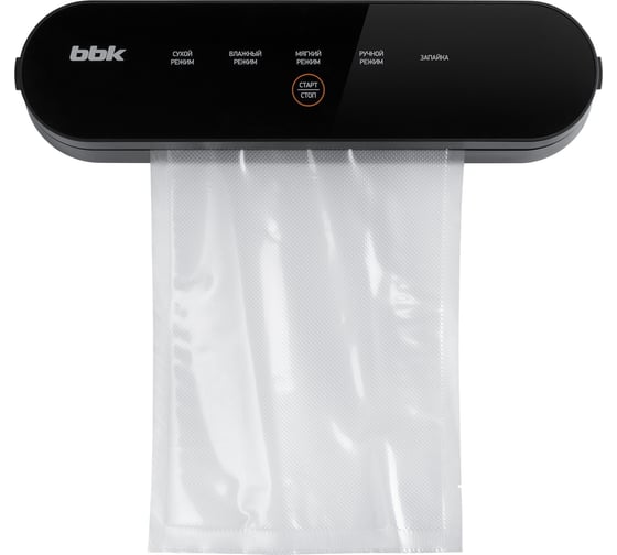 Вакуумный упаковщик bbk BVS602 черный ЦБ-00001530