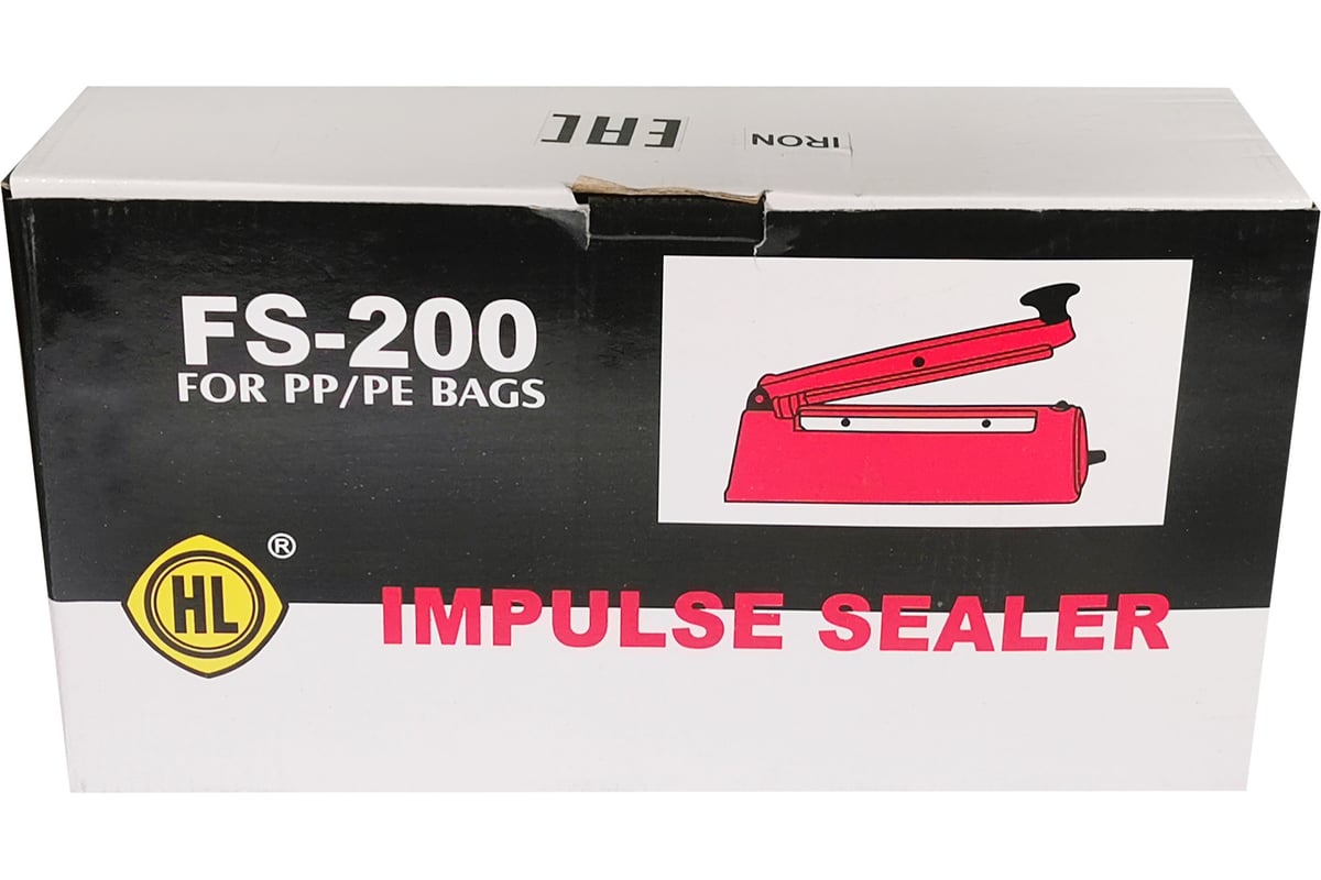 Импульсный запайщик HUALIAN FS-200 без ножа, 200x3 мм + ремкомплект для ...