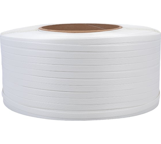 Стреппинг лента ПП Gigant 15x1х1,2 км, 300 кгс, белая GSTW-15-10-12