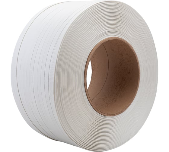 Стреппинг лента ПП Gigant 15x1х1,2 км, 300 кгс, белая GSTW-15-10-12