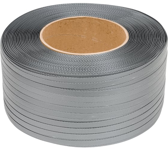 Стреппинг лента ПП Gigant 15x1х1,2 км, 300 кгс, серая GSTG-15-10-12