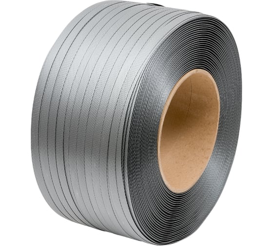 Стреппинг лента ПП Gigant 15x1х1,2 км, 300 кгс, серая GSTG-15-10-12