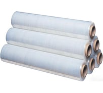 Стрейч-пленка для ручной упаковки ООО Комус первичное сырье, 23 мкм, 50 см, 236 м, 2,5 кг нетто, в упаковке 6 шт. 1000798