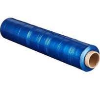 Стрейч-пленка для ручной упаковки ООО Комус вторичное сырье, 20 мкм, 50 см, 217 м, 2 кг нетто, синяя 842425