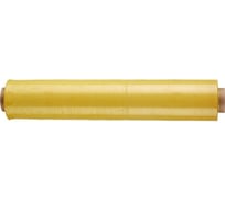 Стрейч-пленка для ручной упаковки ООО Комус вторичное сырье, 20 мкм, 50 см, 217 м, 2 кг нетто, желтая 840665