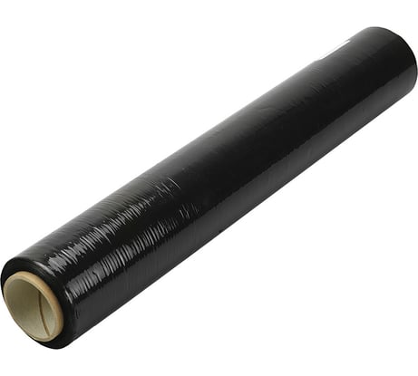 Пленка-стрейч Файбер-ТЭК 500 мм, 20 мкм, 1 кг, высший сорт, черная 00006869