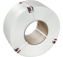 Полипропиленовая стреппинг-лента ООО Комус 15 мм, 1.0, 1200 м, белая 1918463