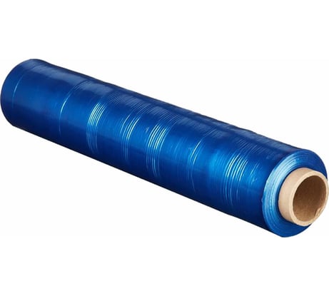 Стрейч-пленка для ручной упаковки ОФИСМАГ вторичное сырье, синяя, 50 см х 217 м, 20 мкм, 2 кг 608782