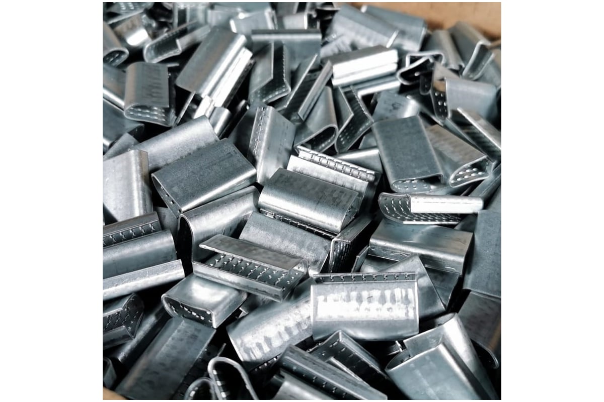 Скрепа ВОЛГА ПОЛИМЕР ПЭТ 16 мм, оцинкованная, 1000 шт 5110131 ...