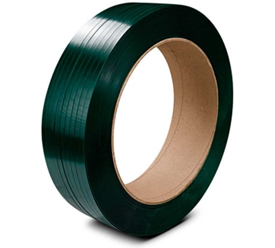 Лента ПЭТ ВОЛГА ПОЛИМЕР 16x10x1100 метров 410 кгс зеленая стрейч 16-10-1100-201-00 1