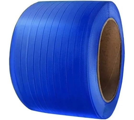 Лента полипропиленовая Волга Полимер 15x0.8 мм 600 метров., п/авт, синяя 15-08-600-103-08 1