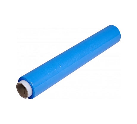 Стрейч пленка первый сорт ПАКПОЛИМЕР синяя 500мм 2200гр 23мкм