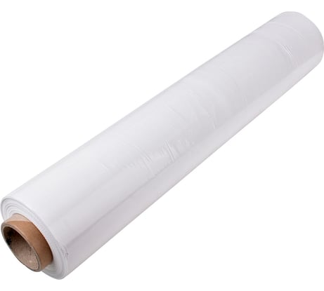 Стрейч пленка первый сорт ПАКПОЛИМЕР белая 500мм 2200гр 23мкм