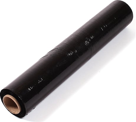 Стрейч пленка первый сорт ПАКПОЛИМЕР черная 500мм 2200гр 23мкм