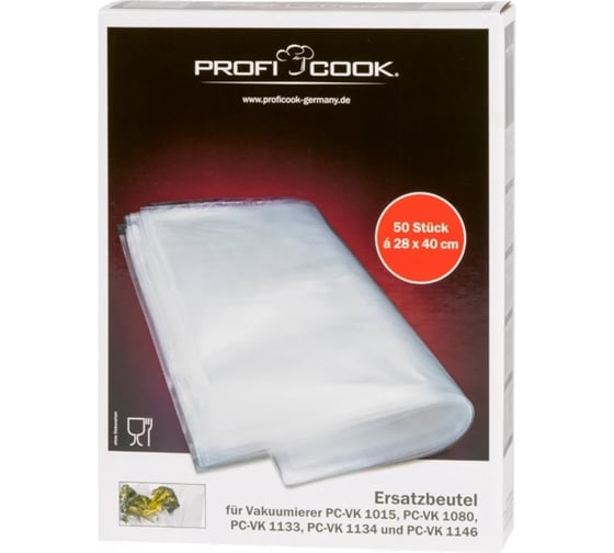 Пакет для вакуумной упаковки Profi Cooc PC-VK 1015+PC-VK 1080 28*40