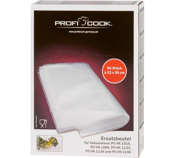 Пакет для вакуумной упаковки Profi Cooc PC-VK 1015+PC-VK 1080 22*30