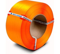 Лента полипропиленовая ВОЛГА ПОЛИМЕР 12x0.8 мм, 1600 м, 200 кгс, авт, оранжевый, 12-08-1600-107-04