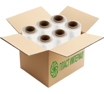 Стрейч пленка ПЛАСТ ИМПЕРИАЛ первичная белая 1,8кг набор 6 рулонов s1wh18k6