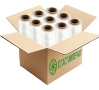 Стрейч пленка ПЛАСТ ИМПЕРИАЛ вторичная белая 0,8кг набор 9 рулонов s2wh08k9