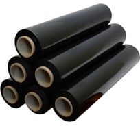 Стрейч-пленка упаковочная ПАРТНЕРПАК черная 6 штук ВИ-6шт2324