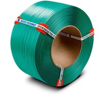 Лента полипропиленовая Волга Полимер 12x0,8 мм 2000 метров, 150кгс, п/автомат, зеленый, 12-08-2000-103-06