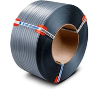 Лента полипропиленовая ВОЛГА ПОЛИМЕР 15x0,6 мм 2000 метров, 165 кгс, п/автомат, серая, 15-06-2000-117-00