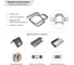 Стальная пряжка для ПП/ПЭТ ленты 15-16 мм Кордленд 16х29х3 мм, 1000 шт. PR-16 KREP-00150 4