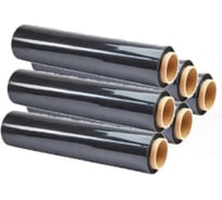 Пленка стрейч UCD 0.5м 300м, 25 микрон, черная, упаковка 6 рулонов UCDCTR3006