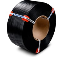 Полипропиленовая лента ВОЛГА ПОЛИМЕР 12x05 мм, черная, 125 кгс, 3000 м 12-05-3000-103-01