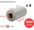 Стрейч пленка USP ЮниСервисПак, 125 мм 23 мкм 0.25 кг нетто серая UH100, 4 шт в упаковке в12523250-4 2