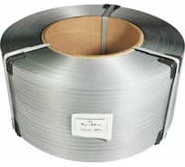 Лента полипропиленовая Кордленд 9х0,5 мм х 4 км, 90 кгс, серый, М/ПА PP-00664