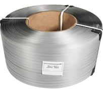 Лента полипропиленовая Кордленд 12х0,5 мм х 3,5 км, 120 кгс, серый, М/ПА PP-00667