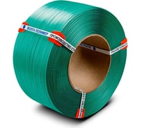 Полипропиленовая лента ВОЛГА ПОЛИМЕР 12x0,8 зеленая, 1750 м 12-10-1750-103-06